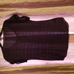 EXPRESS Black Lacy Top